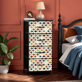 Kate McEnroe New York Scandinavian Danish Modern Dresser, Mid Century Geometric Retro Chest Drawer, MCM Pinwheel Storage CabinetDressersNOBEV4bLXh