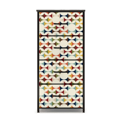 Kate McEnroe New York Scandinavian Danish Modern Dresser, Mid Century Geometric Retro Chest Drawer, MCM Pinwheel Storage CabinetDressersNOBEV4bLXh