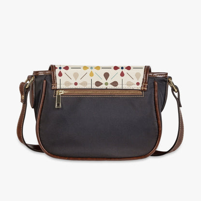 Kate McEnroe New York Scandinavian Danish Modern Floral Saddle Bag, Mid Century Modern Crossbody HandbagHandbagsr72a933k_001