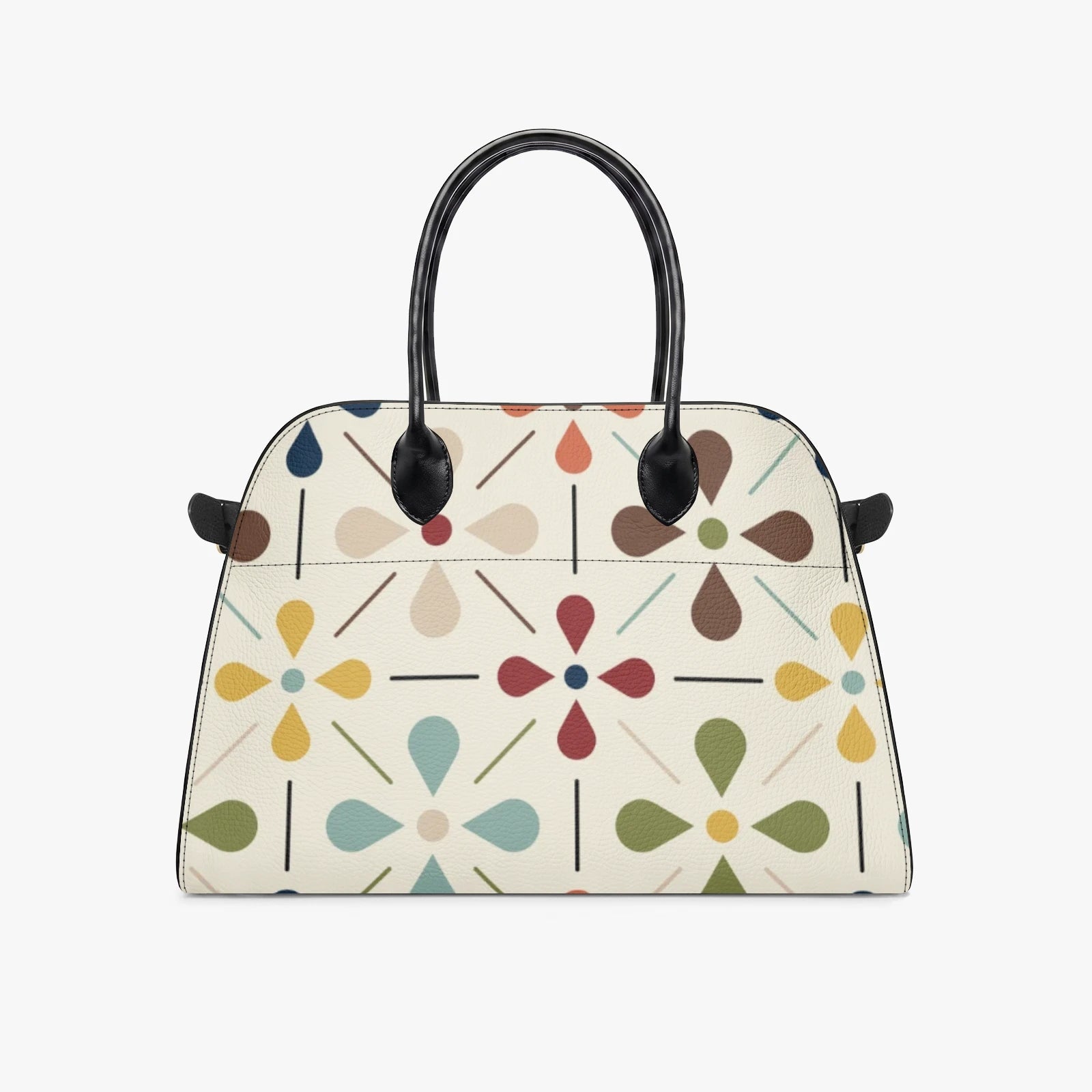 Kate McEnroe New York Scandinavian Danish Modern Floral Satchel Handbag, Retro MCM PurseHandbags3s6loekn_001