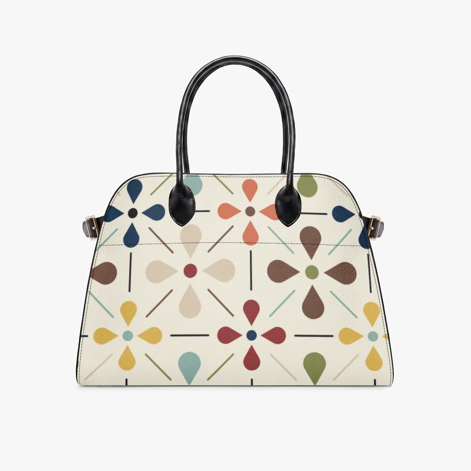Kate McEnroe New York Scandinavian Danish Modern Floral Satchel Handbag, Retro MCM PurseHandbags3s6loekn_001