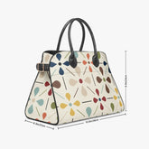 Kate McEnroe New York Scandinavian Danish Modern Floral Satchel Handbag, Retro MCM PurseHandbags3s6loekn_001