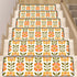 Kate McEnroe New York Scandinavian Danish Modern Floral Stair Treads, Retro Mid Century Stair RugsStair Treads9twGTZAHOr