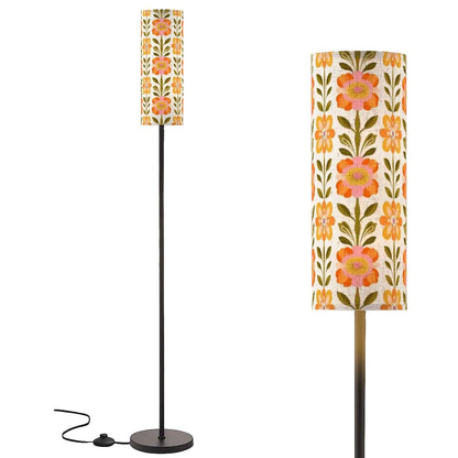 Kate McEnroe New York Scandinavian Danish Modern Floral Tall Floor Lamp, Mid Century Slim Retro LightTall Floor LampsNUButY8cij
