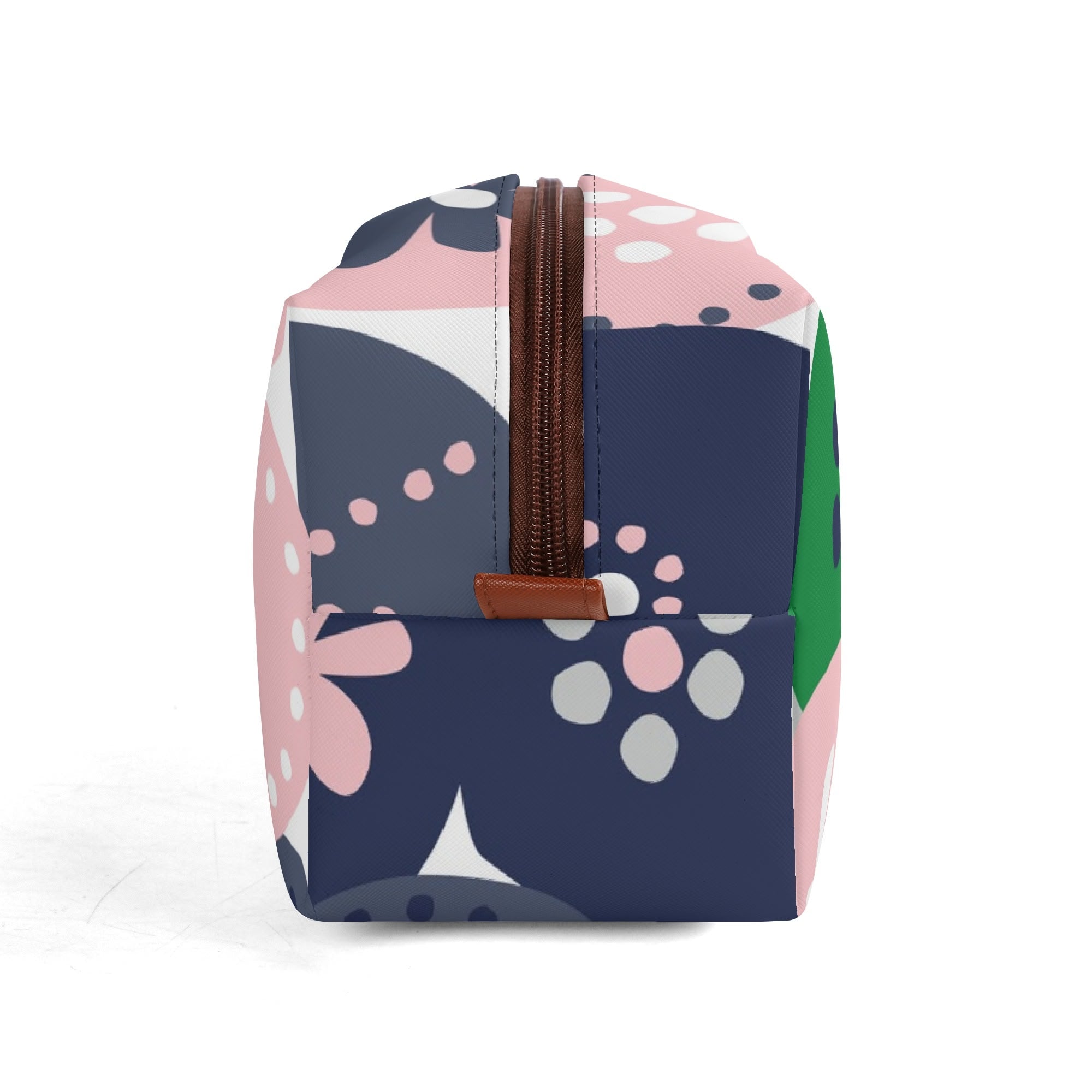 Kate McEnroe New York Scandinavian Danish Modern Floral Toiletry Bag, Mid Century Minimalist Travel Case, Retro MCM Cosmetic BagCosmetic &amp; Toiletry BagsNM6432LW - 1