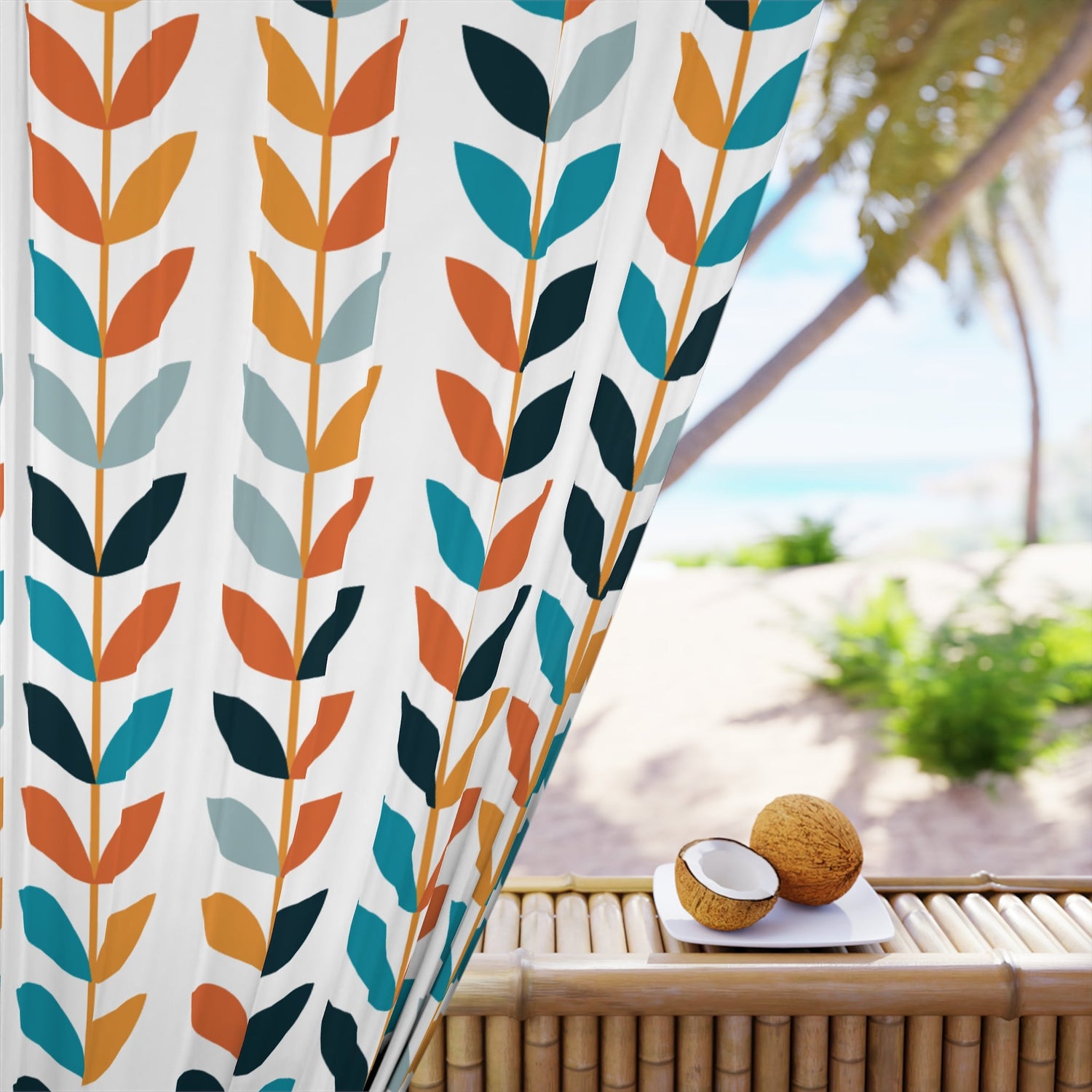 Kate McEnroe New York Scandinavian Danish Modern Geometric Floral CurtainsWindow Curtains26031939411850533725