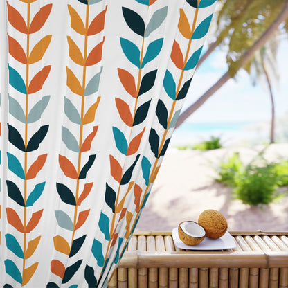 Kate McEnroe New York Scandinavian Danish Modern Geometric Floral CurtainsWindow Curtains26031939411850533725