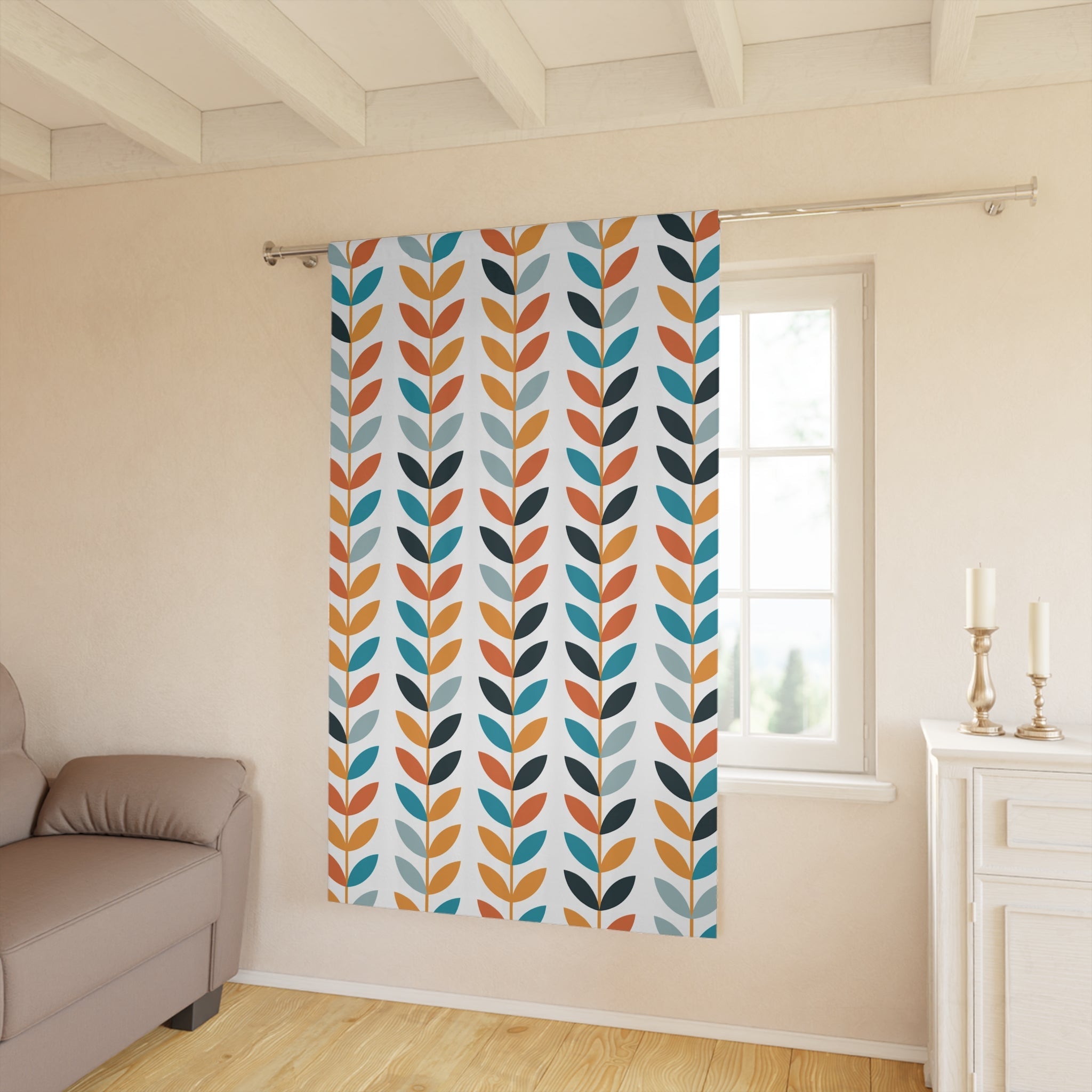 Kate McEnroe New York Scandinavian Danish Modern Geometric Floral CurtainsWindow Curtains26031939411850533725