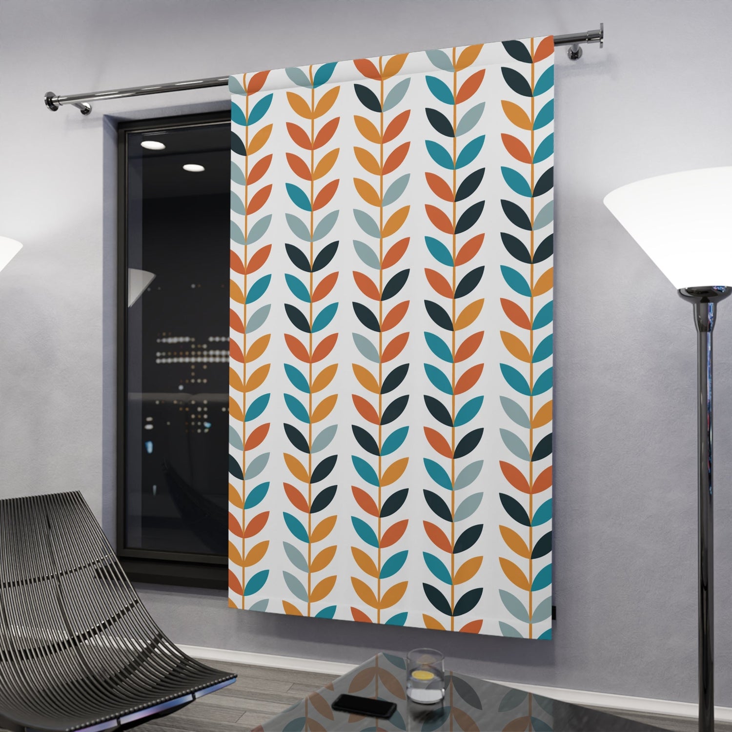 Kate McEnroe New York Scandinavian Danish Modern Geometric Floral CurtainsWindow Curtains26031939411850533725