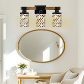 Kate McEnroe New York Scandinavian Danish Modern Geometric Glass Vanity Light, Mid Century Cylinder Wall FixtureVanity Light FixtureslroRegqCxD