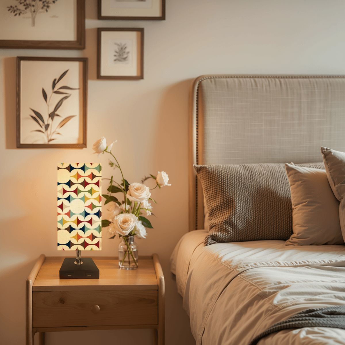 Kate McEnroe New York Scandinavian Danish Modern Geometric Retro MCM Table Lamp with USBTable Lampsl4NxUC9fjN