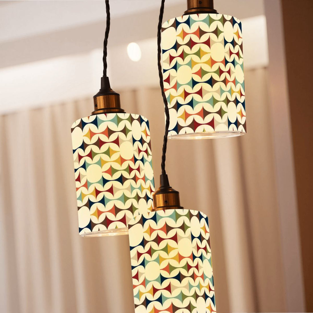 Kate McEnroe New York Scandinavian Danish Modern Glass Lamp Shade, Mid Century Geometric Light CoverLamp Shadesq5nfAy3Vtz