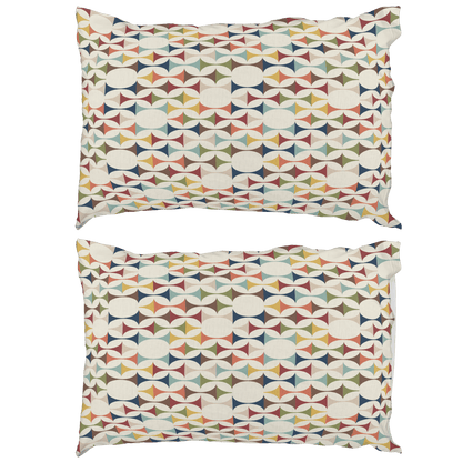 Kate McEnroe New York Scandinavian Danish Modern Pillowcase, Retro Geometric MCM BeddingPillowcases1250
