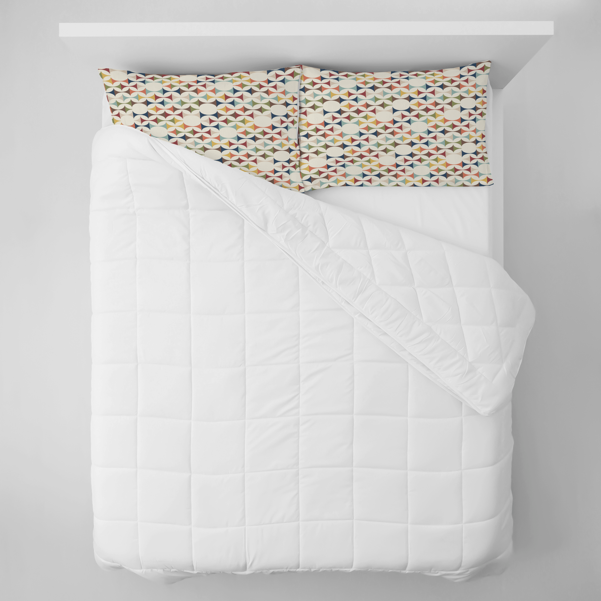 Kate McEnroe New York Scandinavian Danish Modern Pillowcase, Retro Geometric MCM BeddingPillowcases1250