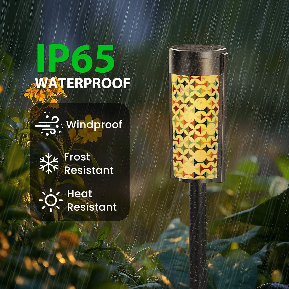 Kate McEnroe New York Scandinavian Danish Modern Solar Lights, Mid Century Outdoor Geometric Outdoor DecorSolar Garden Stake LightsPZESkYpnqI