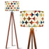 Kate McEnroe New York Scandinavian Danish Modern Tripod Floor Lamp, Mid Century Geometric Light, Retro Color Block LightingFloor LampsZmremVZtri