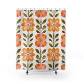 Kate McEnroe New York Scandinavian Floral Danish Modern Shower Curtain, Mid Century Modern Bathroom DecorShower Curtains19467862052776643502