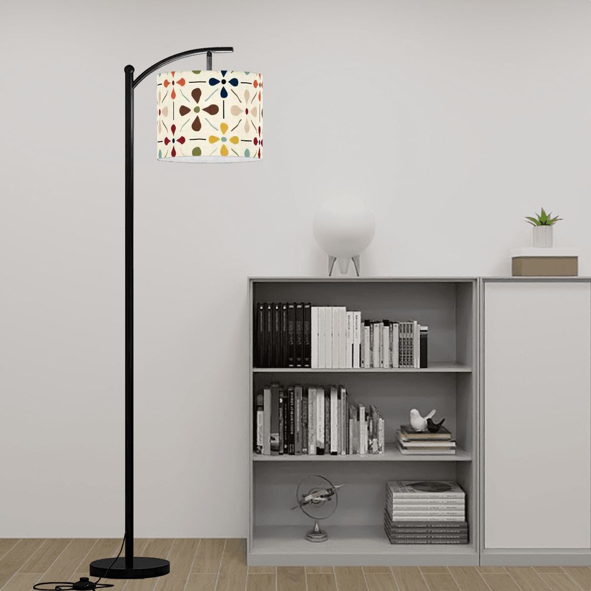 Kate McEnroe New York Scandinavian Floral Mid Century Modern Retro Lamp ShadeLamp ShadescBusSCR6JJ