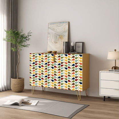 Kate McEnroe New York Scandinavian Floral Retro Mid Century Modern Storage CabinetStorage CabinetsjkVm8bKO3V