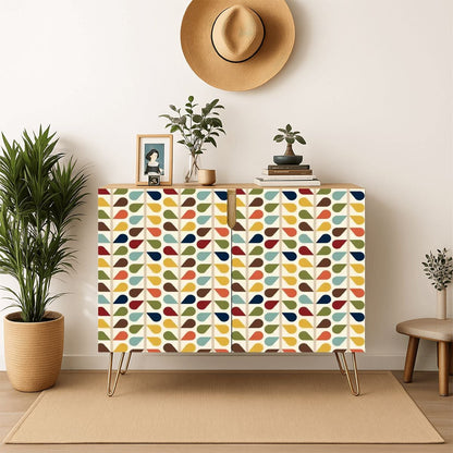 Kate McEnroe New York Scandinavian Floral Retro Mid Century Modern Storage CabinetStorage CabinetsjkVm8bKO3V