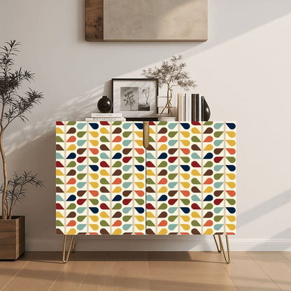 Kate McEnroe New York Scandinavian Floral Retro Mid Century Modern Storage CabinetStorage CabinetsjkVm8bKO3V