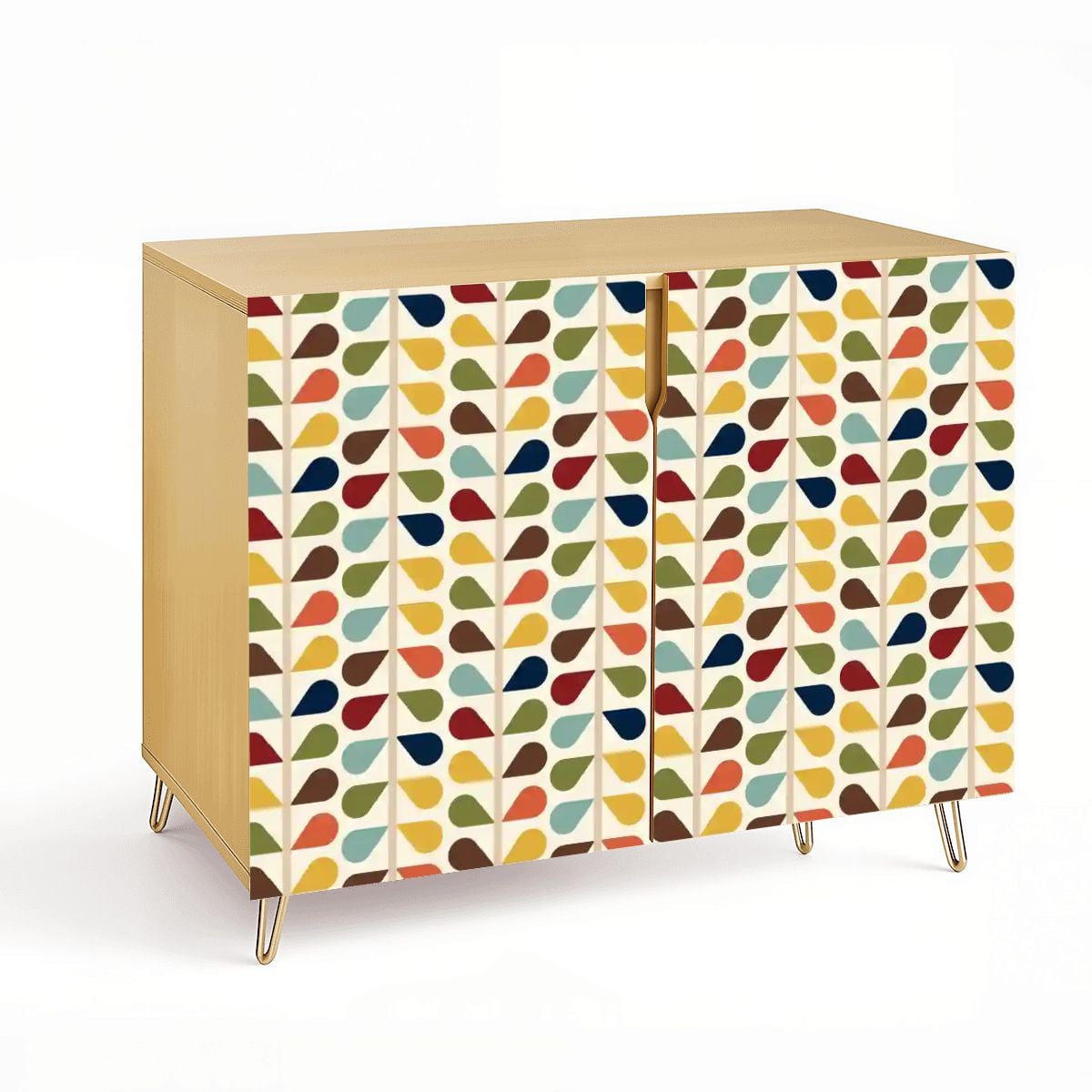 Kate McEnroe New York Scandinavian Floral Retro Mid Century Modern Storage CabinetStorage CabinetsjkVm8bKO3V