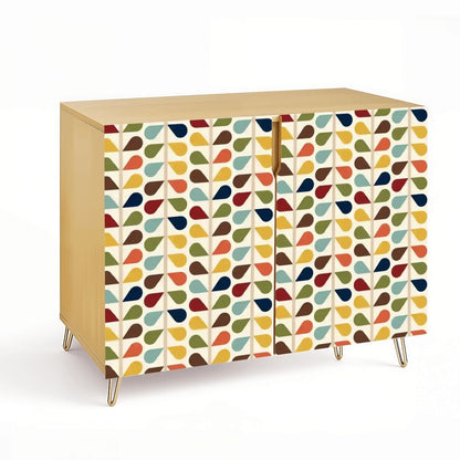 Kate McEnroe New York Scandinavian Floral Retro Mid Century Modern Storage CabinetStorage CabinetsjkVm8bKO3V