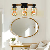 Kate McEnroe New York Scandinavian Floral Vanity Light, Mid Century Modern Bathroom Wall Lamp, Retro Danish 60s Lighting FixtureVanity Light FixturesDmZRUHf3te