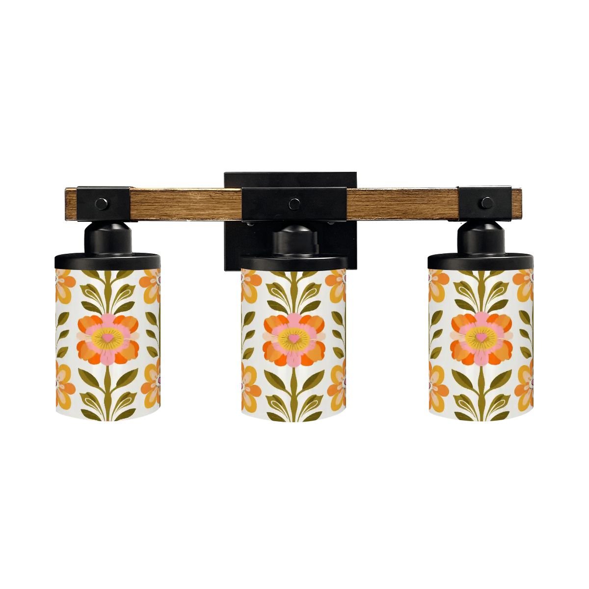 Kate McEnroe New York Scandinavian Floral Vanity Light, Mid Century Modern Bathroom Wall Lamp, Retro Danish 60s Lighting FixtureVanity Light FixturesDmZRUHf3te