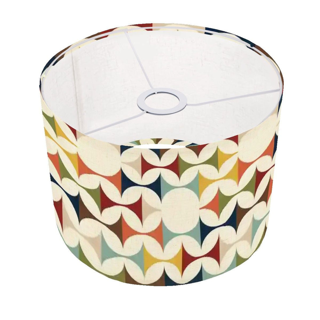 Kate McEnroe New York Scandinavian Geometric Arc Lamp Shade, Retro 60s Danish Modern, MCM Accent Accessory, Nordic Style Home DecorLamp ShadesCysMTUWV1p