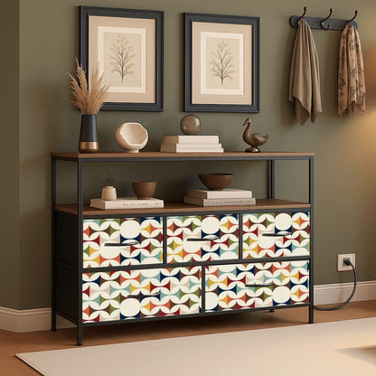 Kate McEnroe New York Scandinavian Geometric TV Stand Danish Modern Media Console StorageTV StandsqMeRkcSk1b