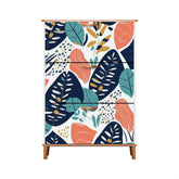 Kate McEnroe New York Scandinavian Leaf Shoe Cabinet, Retro Botanical Entry StorageShoe StoragepacZAhkGHN