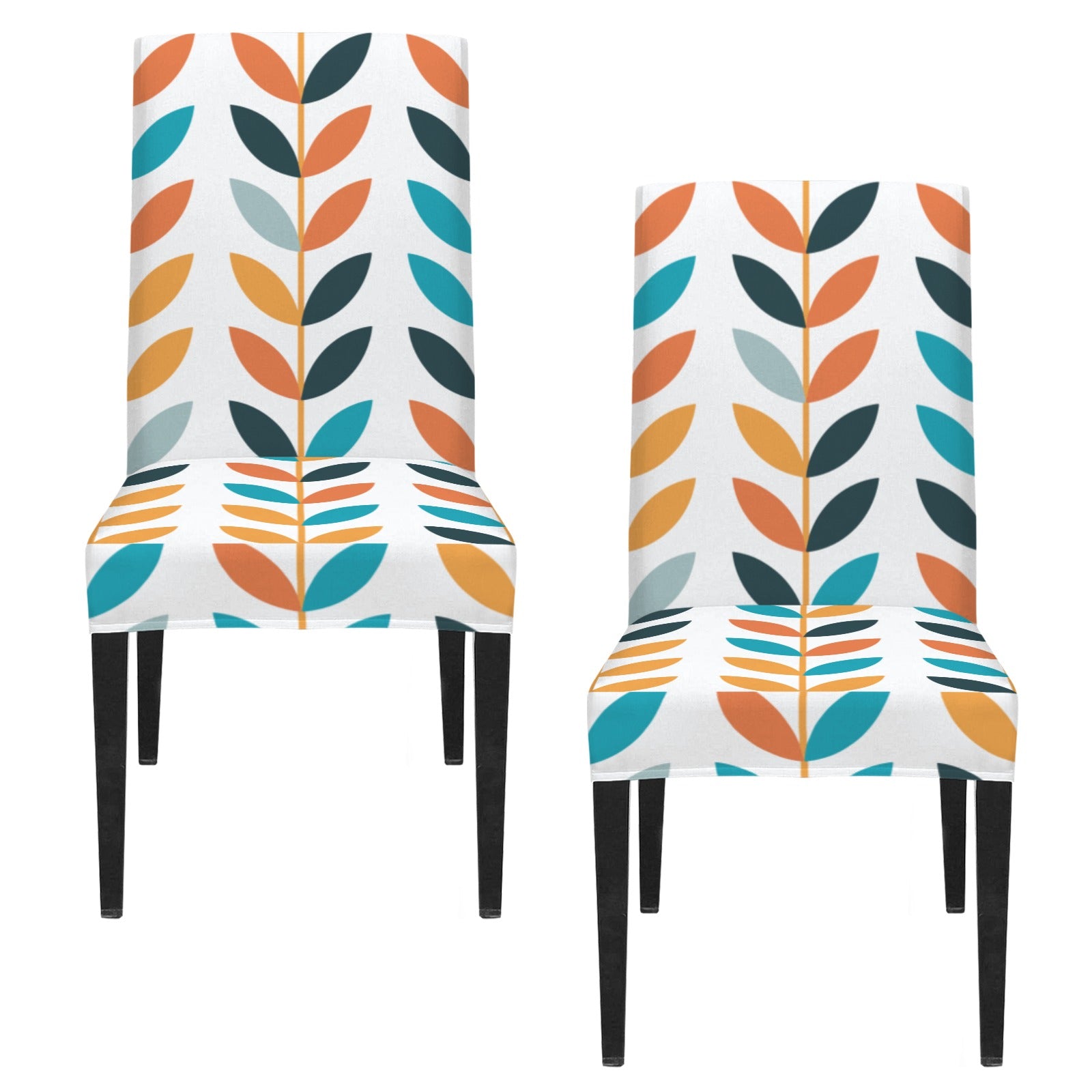 Kate McEnroe New York Scandinavian Mid Century Danish Modern Floral Dining Chair SlipcoversChair SlipcoversD3232972