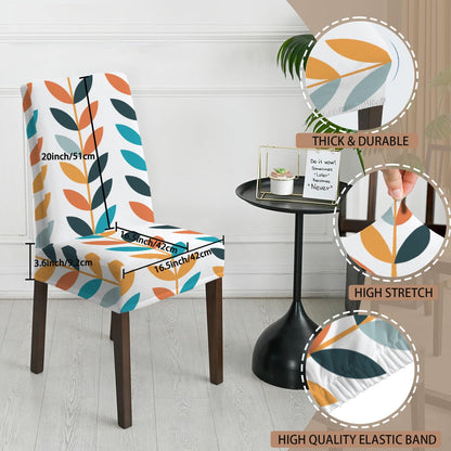 Kate McEnroe New York Scandinavian Mid Century Danish Modern Floral Dining Chair SlipcoversChair SlipcoversD3232972