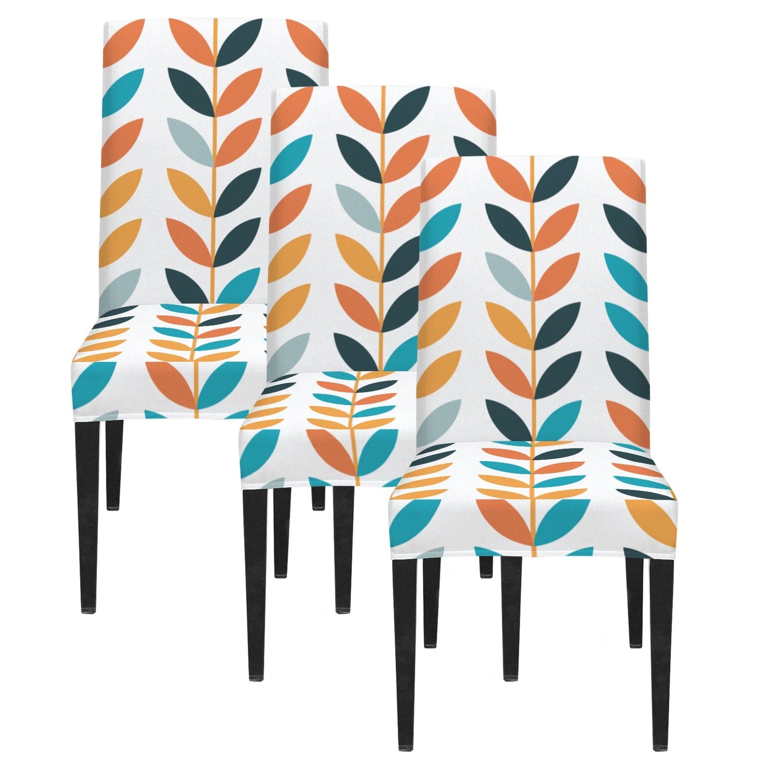 Kate McEnroe New York Scandinavian Mid Century Danish Modern Floral Dining Chair SlipcoversChair SlipcoversD3232973