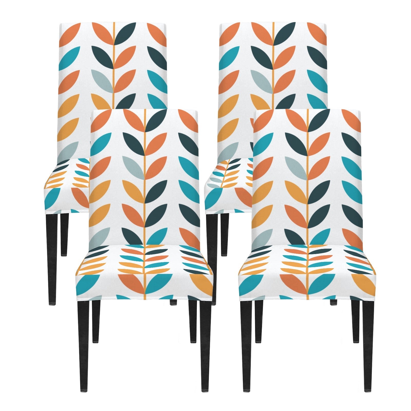 Kate McEnroe New York Scandinavian Mid Century Danish Modern Floral Dining Chair SlipcoversChair SlipcoversD3232974