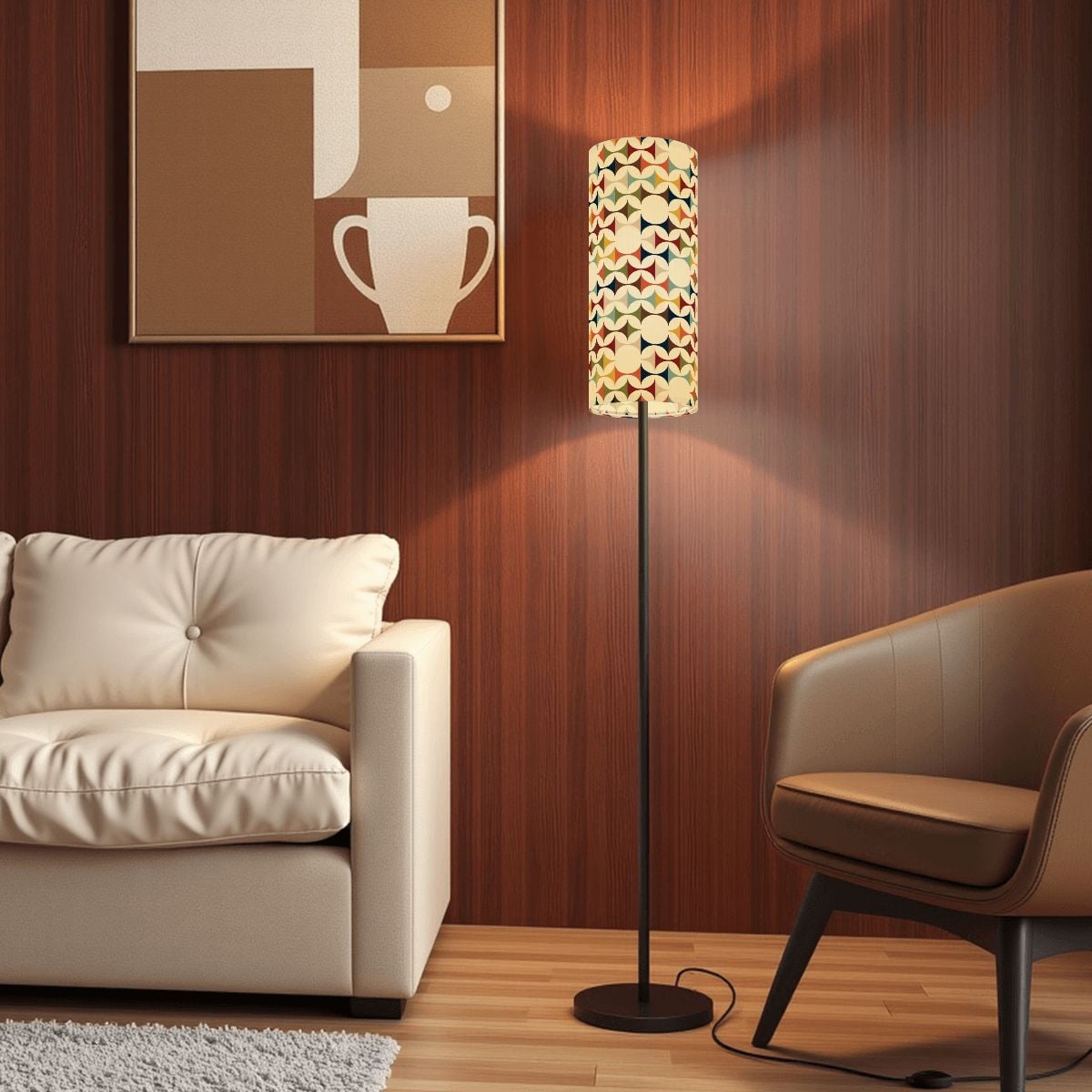 Kate McEnroe New York Scandinavian Mid Century Modern Geometric Cylinder Lamp ShadeLamp ShadesR5wXDyneNl