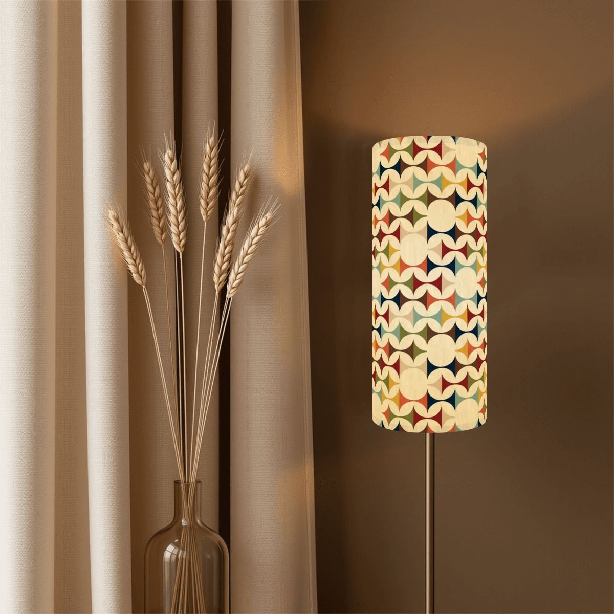 Kate McEnroe New York Scandinavian Mid Century Modern Geometric Cylinder Lamp ShadeLamp ShadesR5wXDyneNl