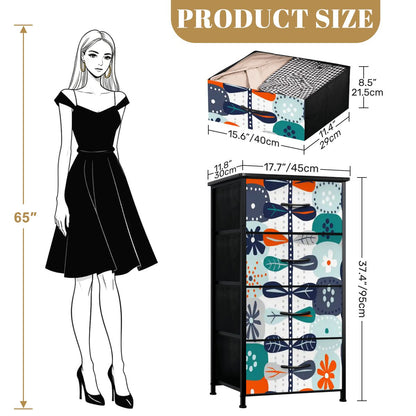 Kate McEnroe New York Scandinavian Mid Century Modern Nordic Floral DresserDressersaAfobvuZ1h