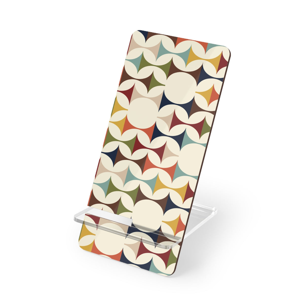 Kate McEnroe New York Scandinavian Mid Century Modern Phone Stand, Retro Geometric Smartphone Holder, Danish Modern MCM Desk AccessoryMobile Phone Stands10012570041630157671
