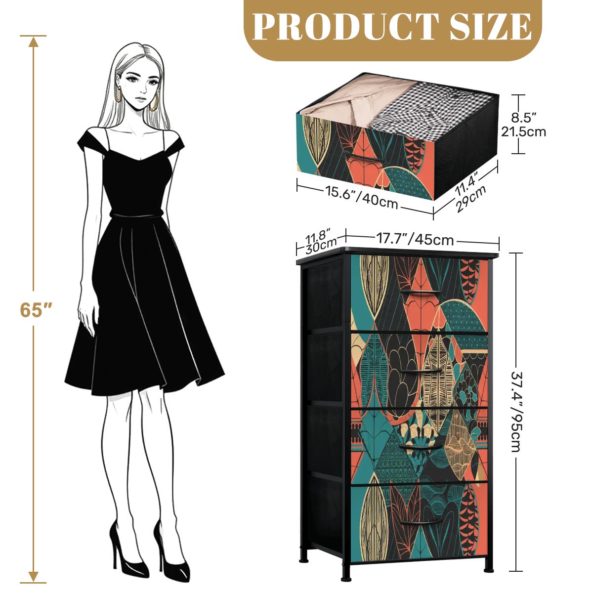 Kate McEnroe New York Scandinavian Mid Century Modern Retro Floral Storage DresserDressers8kLCkFbuhz