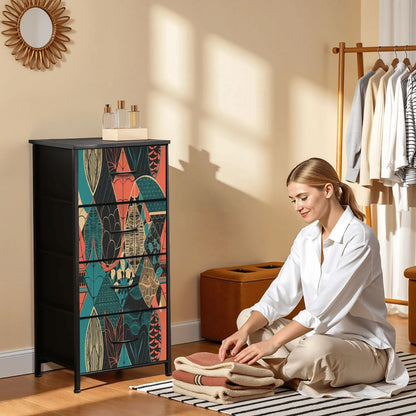 Kate McEnroe New York Scandinavian Mid Century Modern Retro Floral Storage DresserDressers8kLCkFbuhz