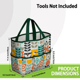 Kate McEnroe New York Scandinavian Mod Floral Mid Century Modern Garden Tool BagGarden Tool BagGUwZMXaOTP