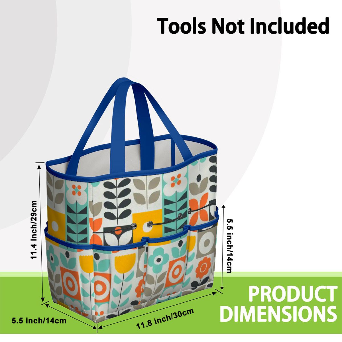 Kate McEnroe New York Scandinavian Mod Floral Mid Century Modern Garden Tool BagGarden Tool BagGUwZMXaOTP