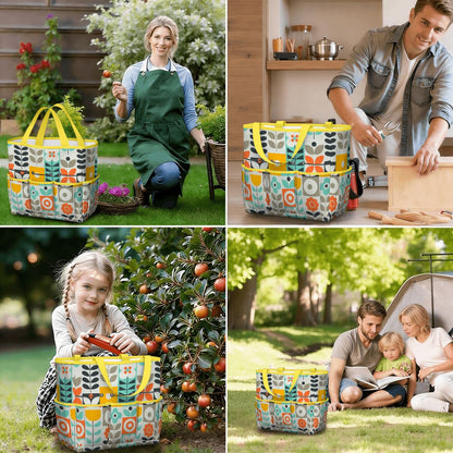 Kate McEnroe New York Scandinavian Mod Floral Mid Century Modern Garden Tool BagGarden Tool BagGUwZMXaOTP