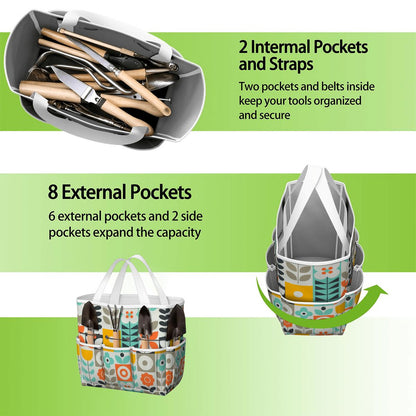 Kate McEnroe New York Scandinavian Mod Floral Mid Century Modern Garden Tool BagGarden Tool BagGUwZMXaOTP