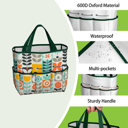 Kate McEnroe New York Scandinavian Mod Floral Mid Century Modern Garden Tool BagGarden Tool BagGUwZMXaOTP