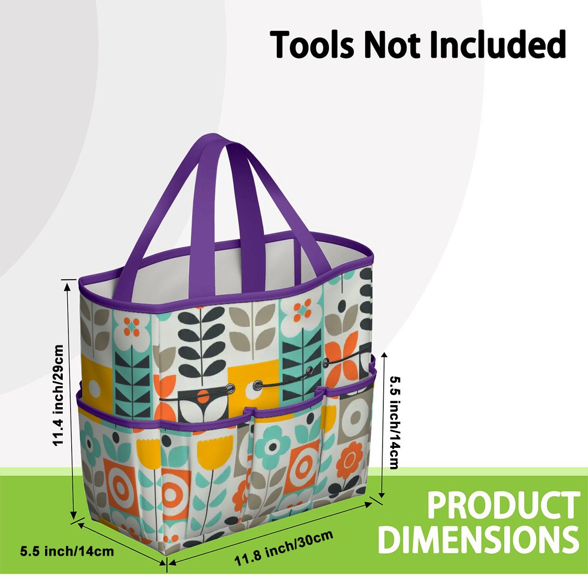 Kate McEnroe New York Scandinavian Mod Floral Mid Century Modern Garden Tool BagGarden Tool BagGUwZMXaOTP