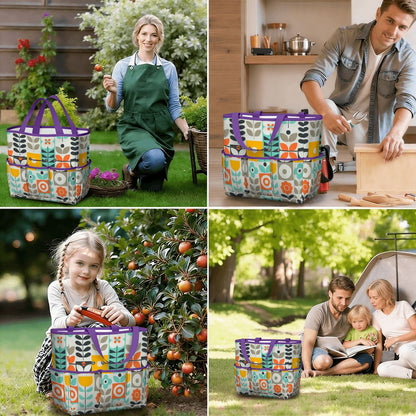 Kate McEnroe New York Scandinavian Mod Floral Mid Century Modern Garden Tool BagGarden Tool BagGUwZMXaOTP