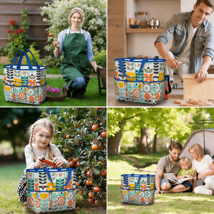 Kate McEnroe New York Scandinavian Mod Floral Mid Century Modern Garden Tool BagGarden Tool BagGUwZMXaOTP